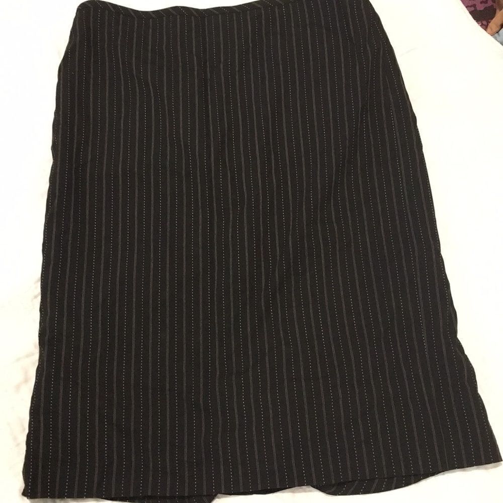 Ann Taylor Pinstriped Pencil dress skirt size 2